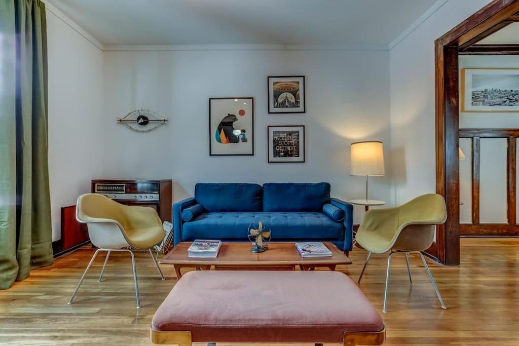 Luxe Mid-Century Styled Historic Townhouse #1 Villa Detroit Eksteriør billede