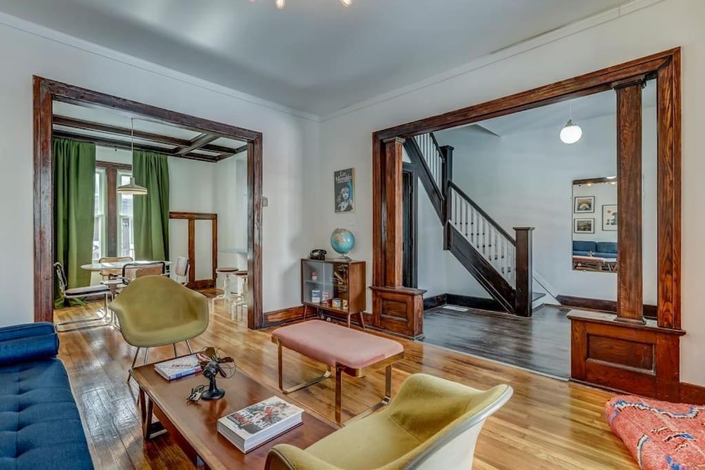 Luxe Mid-Century Styled Historic Townhouse #1 Villa Detroit Eksteriør billede